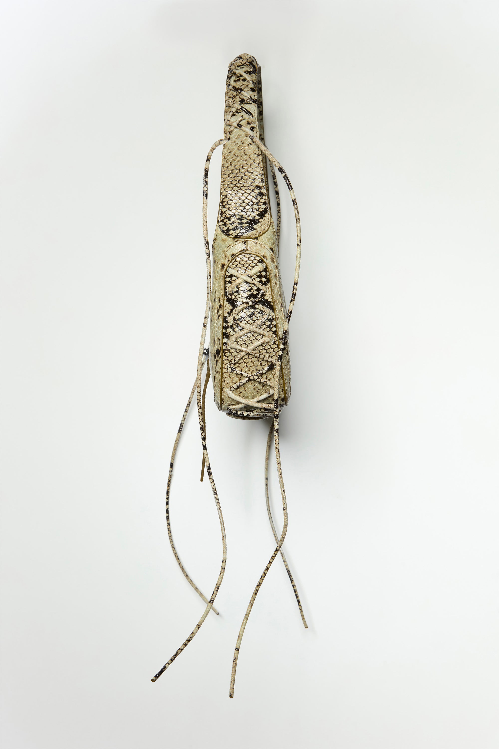 HEARTBREAKER BAG in beige python print