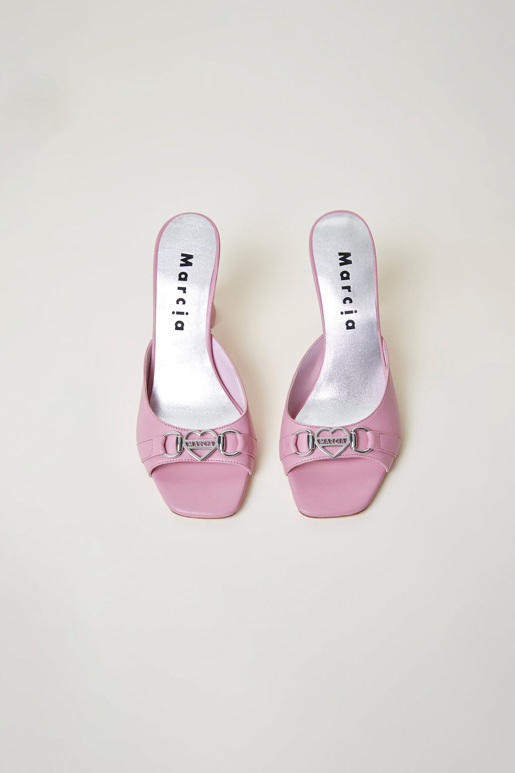 RITA MULE in pink leather – Marcia Wear