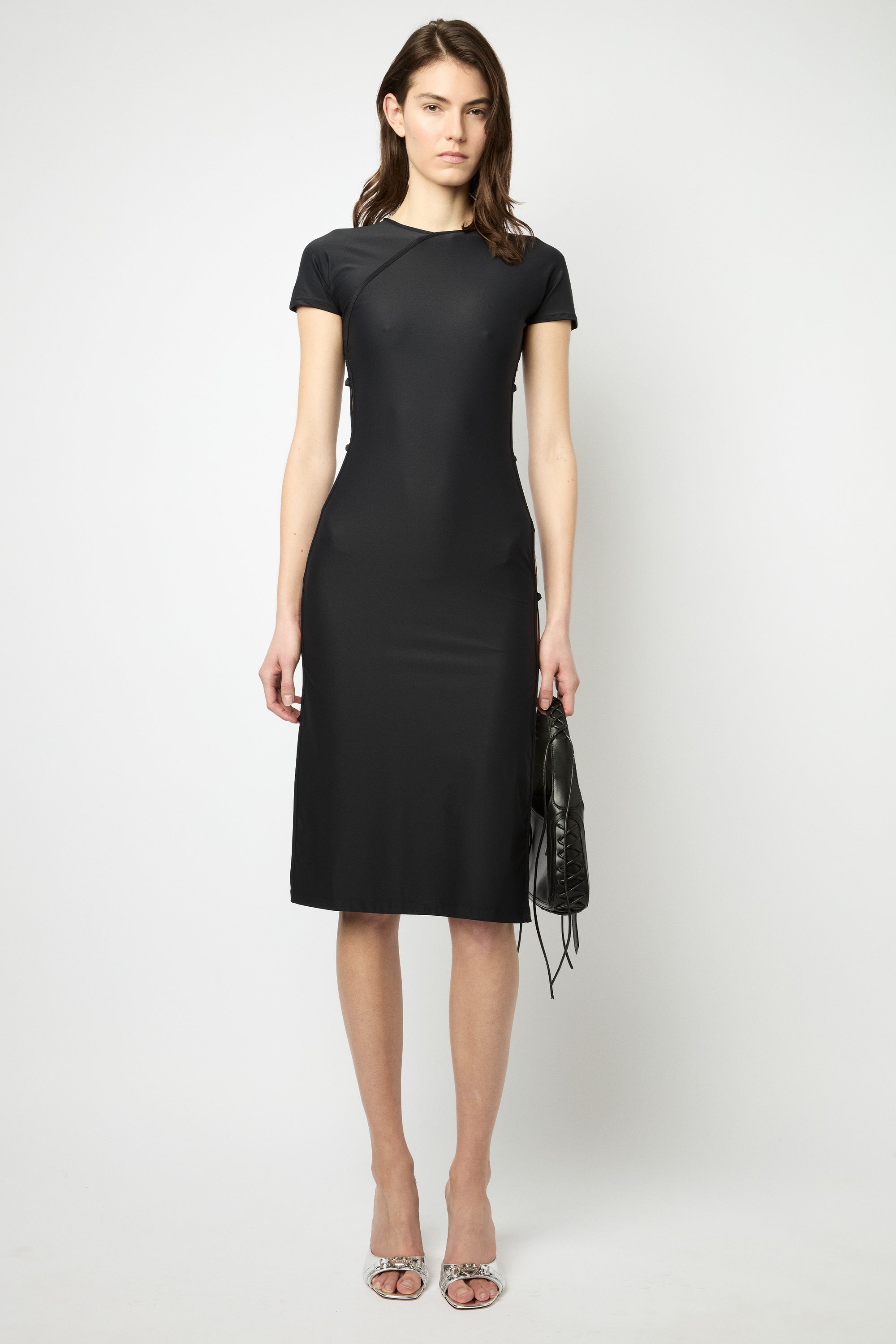 TCHIKIBOUM MIDI DRESS in black