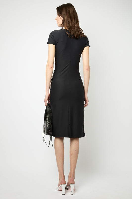 TCHIKIBOUM MIDI DRESS in black