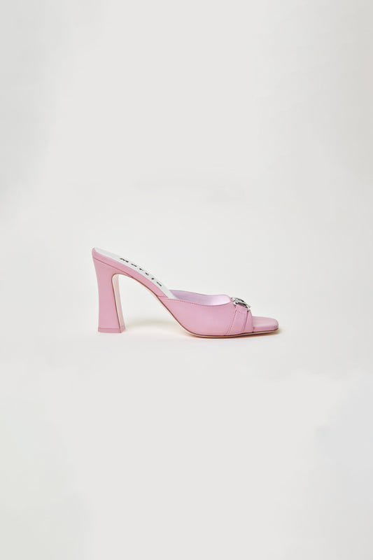 RITA MULE in pink leather