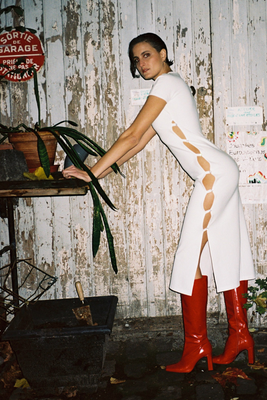 TCHIKIBOUM LONG DRESS in cream