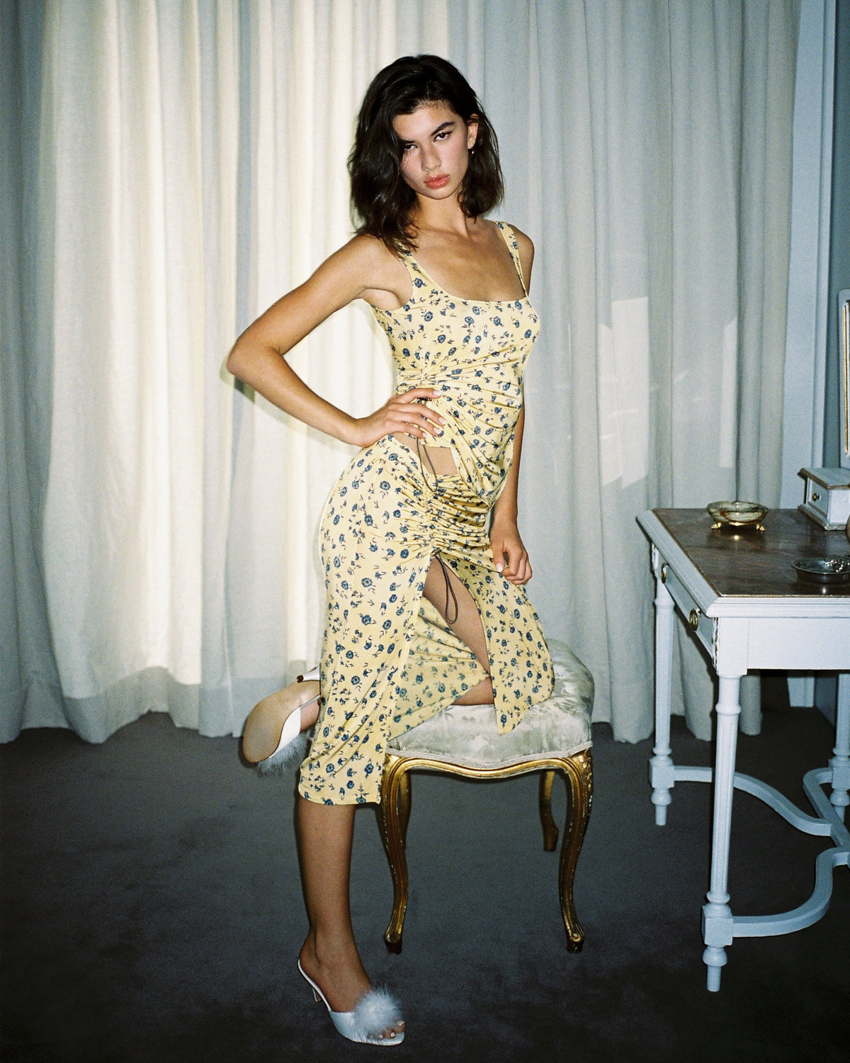 KISS SKIRT in Fleurette Print