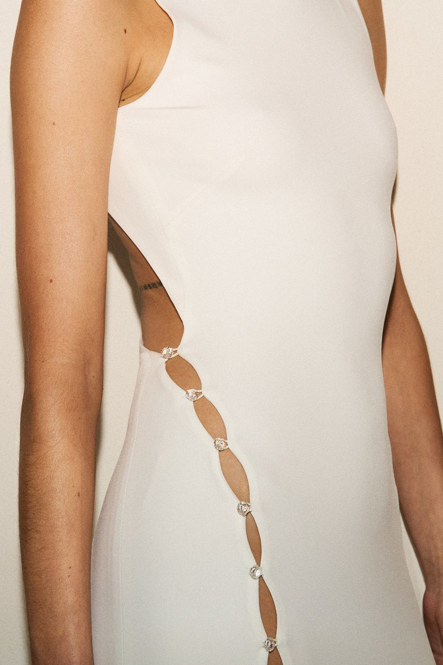 BOUTONS COCKTAIL DRESS in cream Marcia Wear BOUTONS COCKTAIL DRESS in cream Marcia Wear