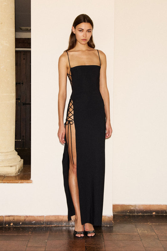 HEARTBREAKER COCKTAIL DRESS in black