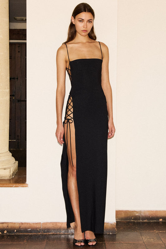 HEARTBREAKER COCKTAIL DRESS in black
