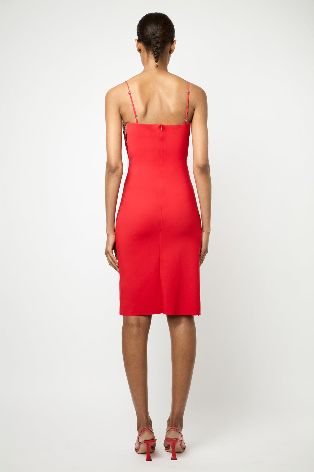 HEARTBREAKER MIDI DRESS in red  Marcia Wear