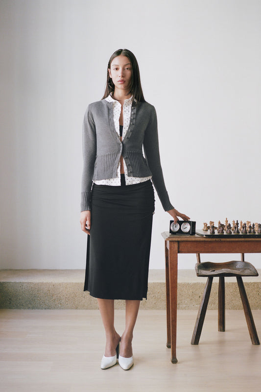 RIVIERA LONG SKIRT in black