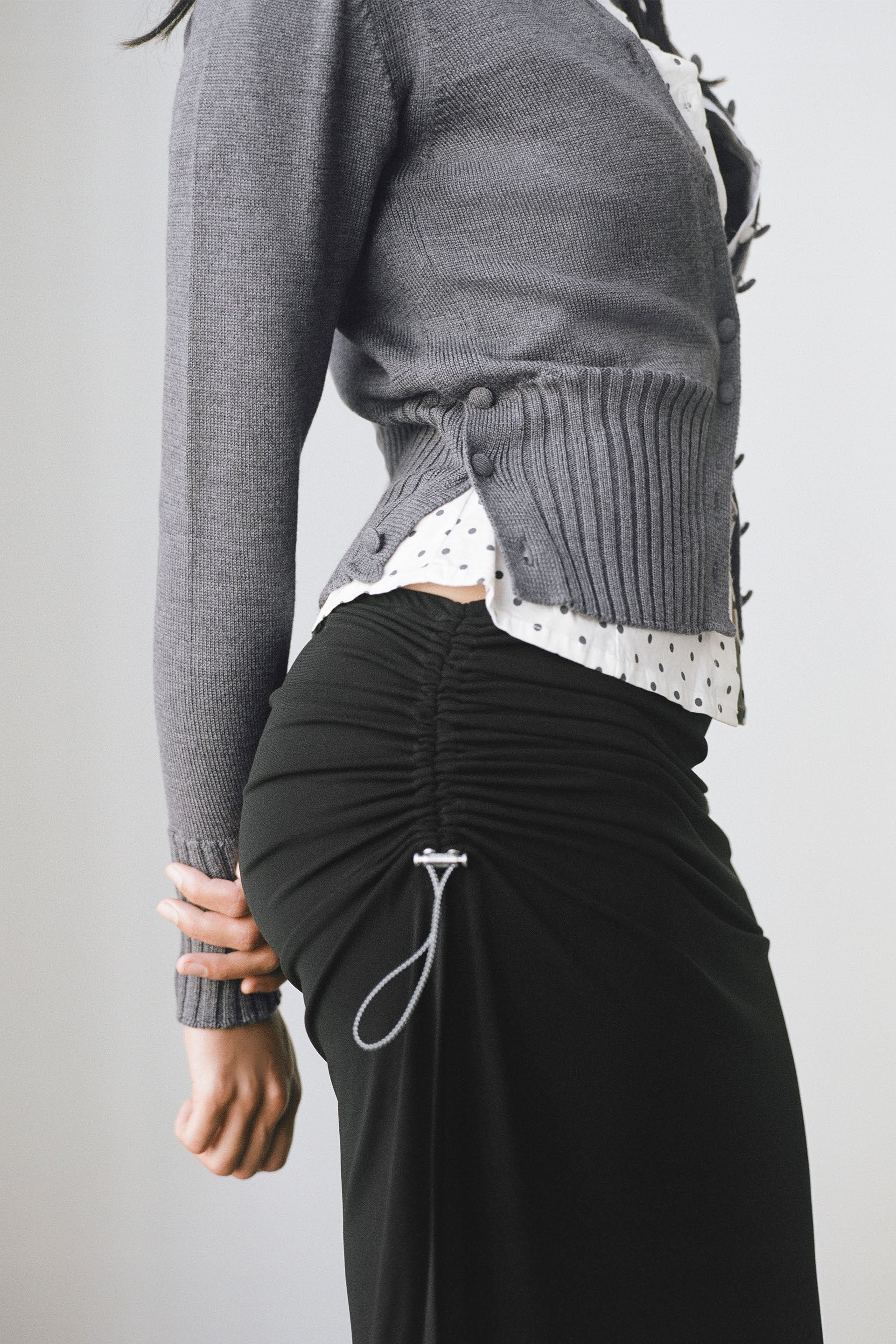 RIVIERA LONG SKIRT in black