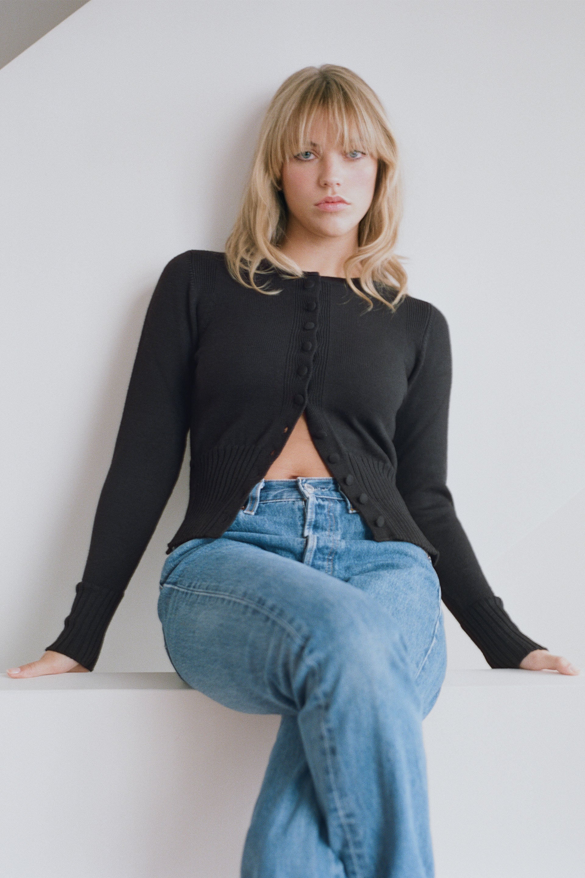 KITTY CARDIGAN in black