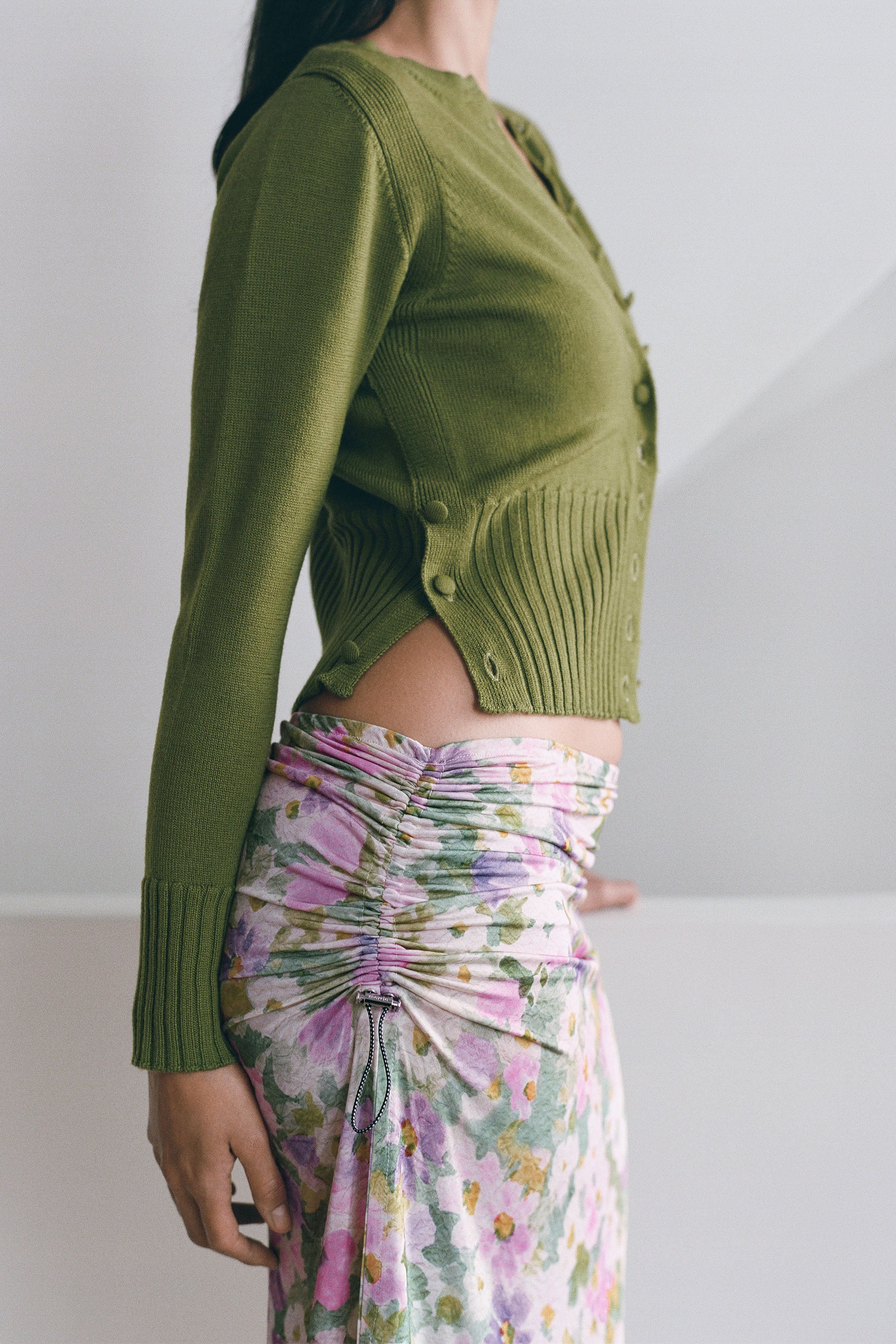 RIVIERA LONG SKIRT in floral print