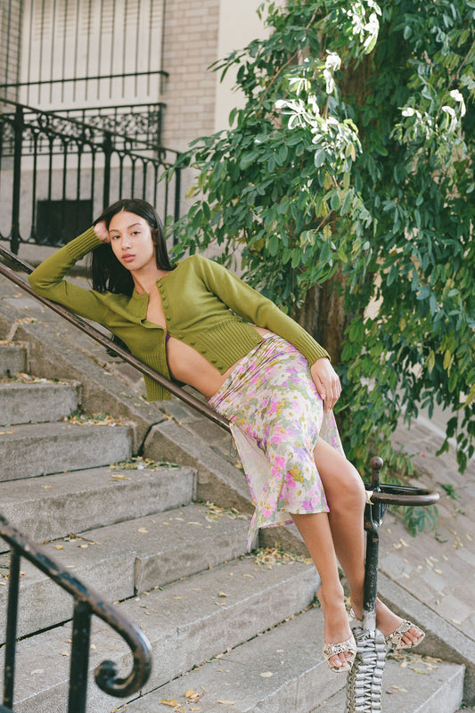 KITTY CARDIGAN in green