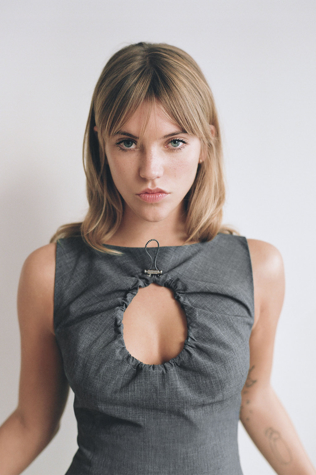HOLY MINI DRESS in grey