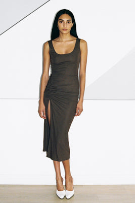 JOLENE DRESS in brown