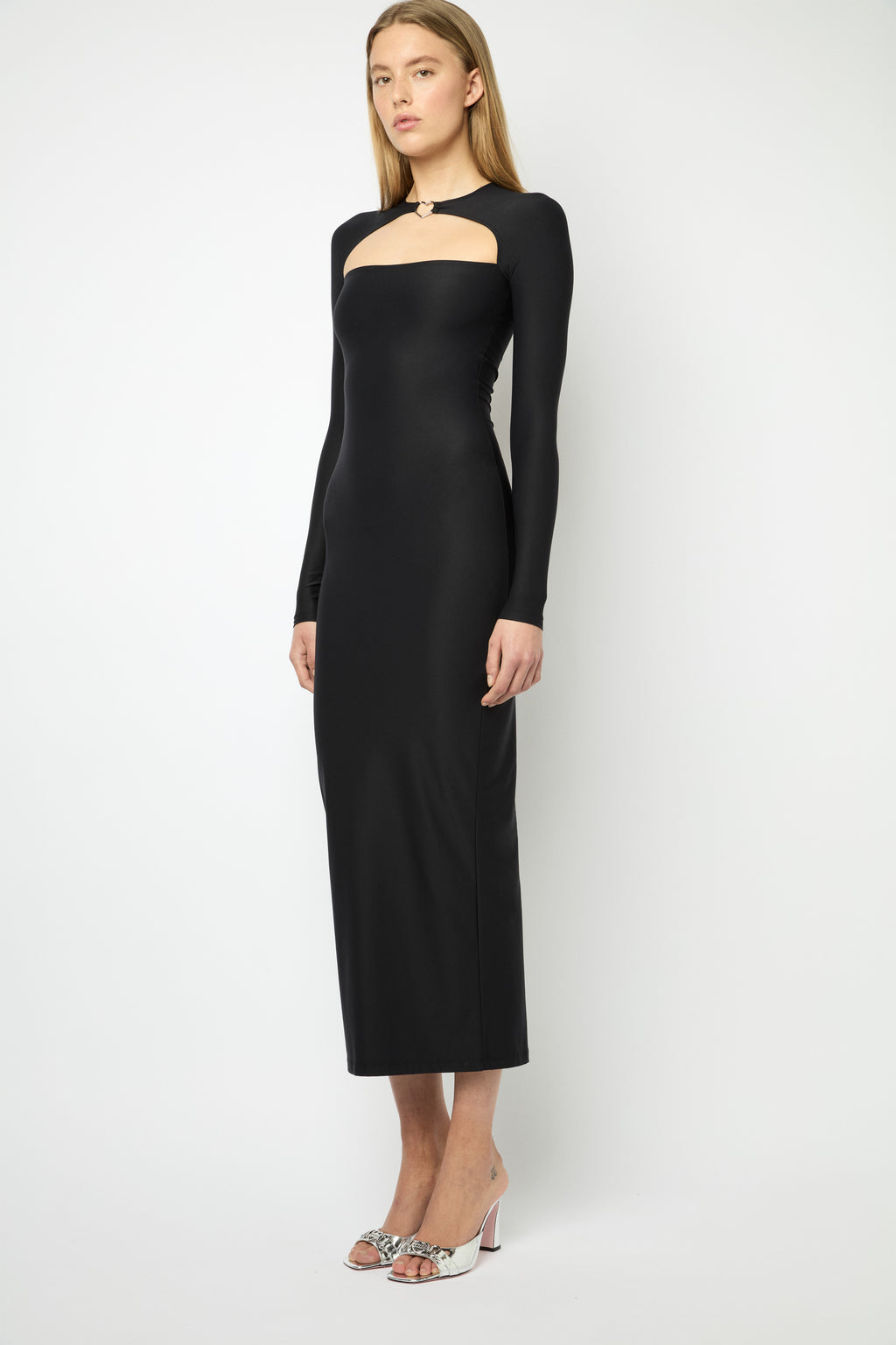LOVE LETTER LONG DRESS in black – Marcia Wear