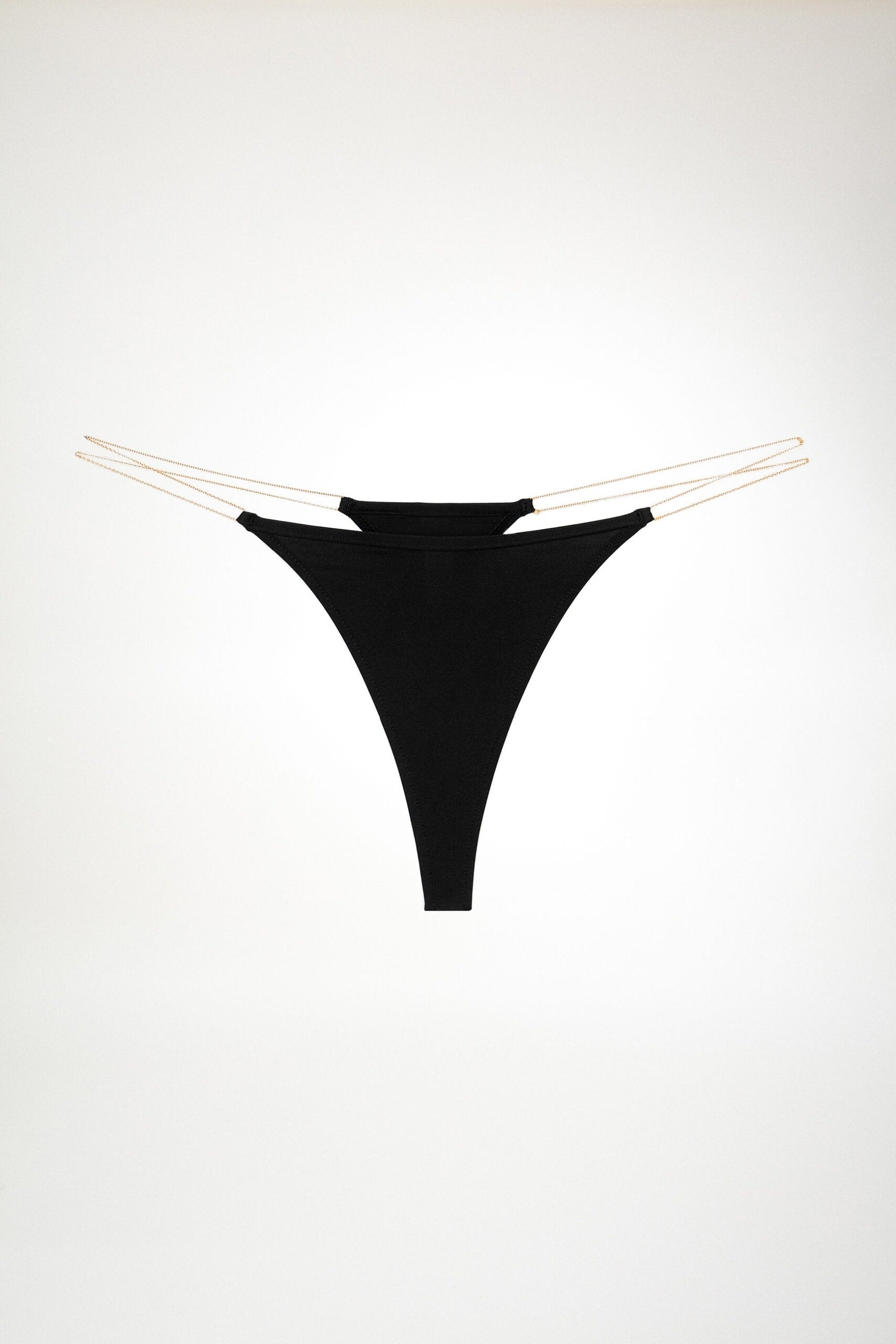 GOLD CHAIN STRING in black – Marcia Wear