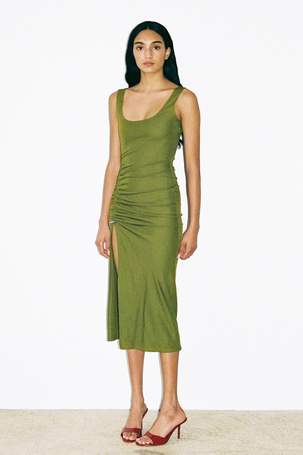 JOLENE DRESS in green