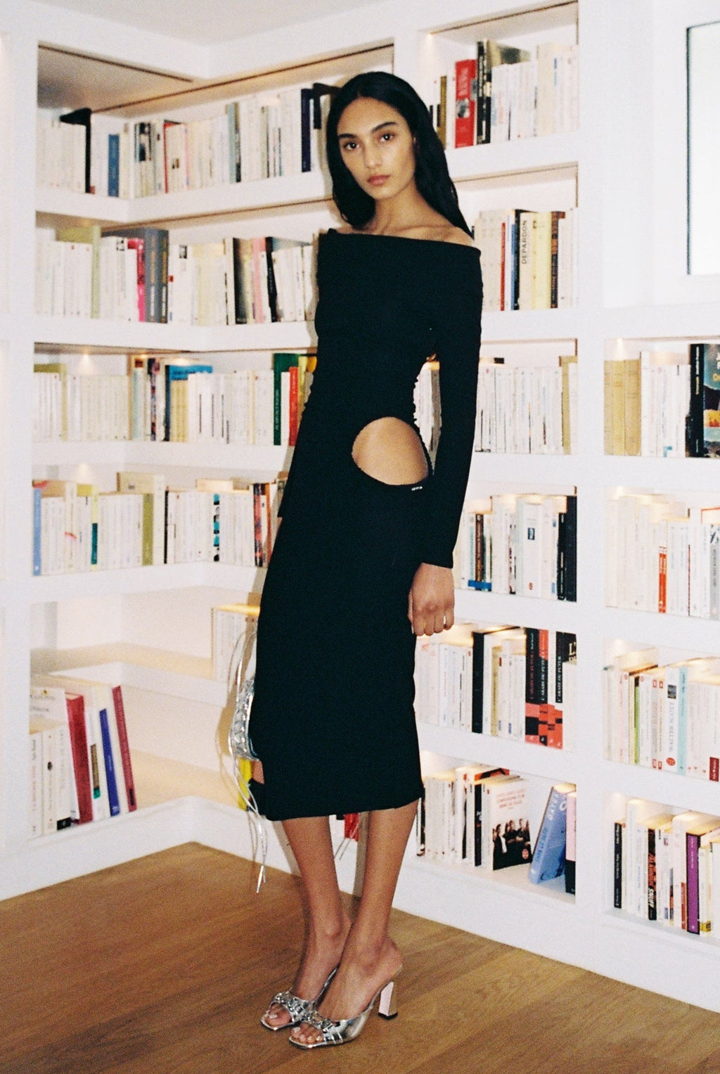 SCARFACE LONG DRESS in black