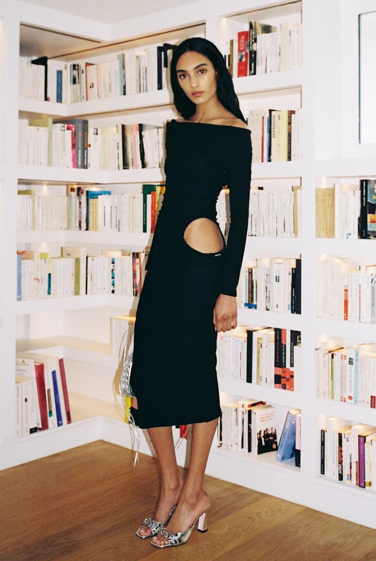 SCARFACE LONG DRESS in black