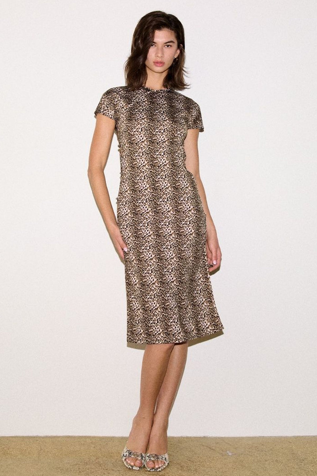 TCHIKIBOUM MIDI DRESS in Leopard Print