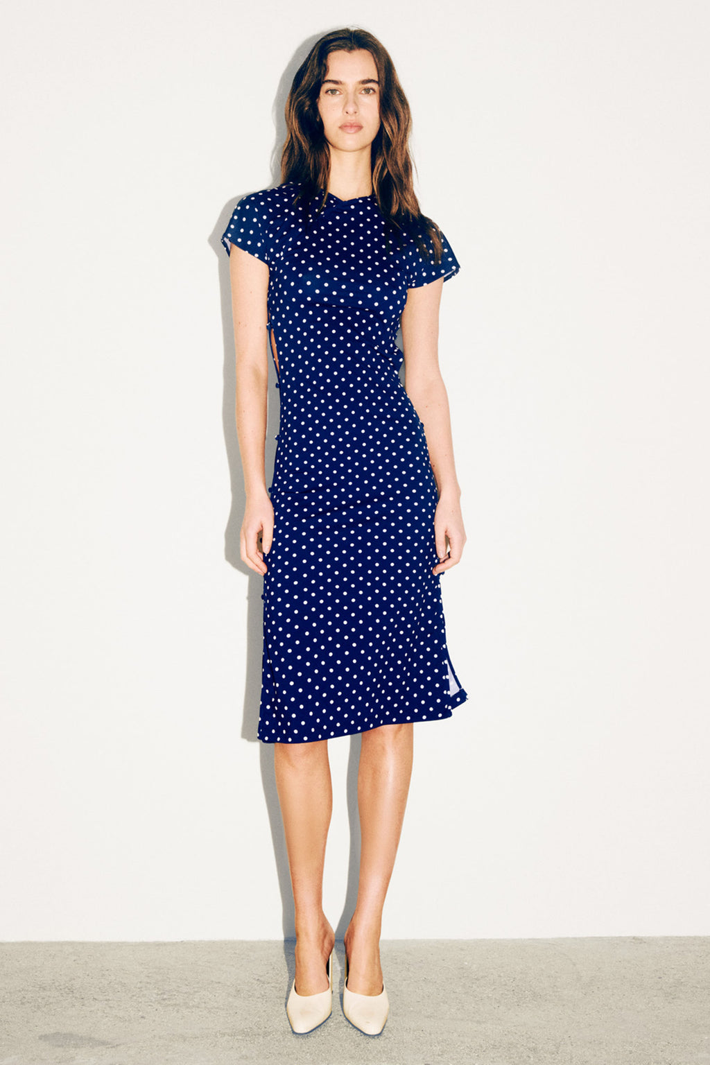 TCHIKIBOUM MIDI DRESS in polka dots