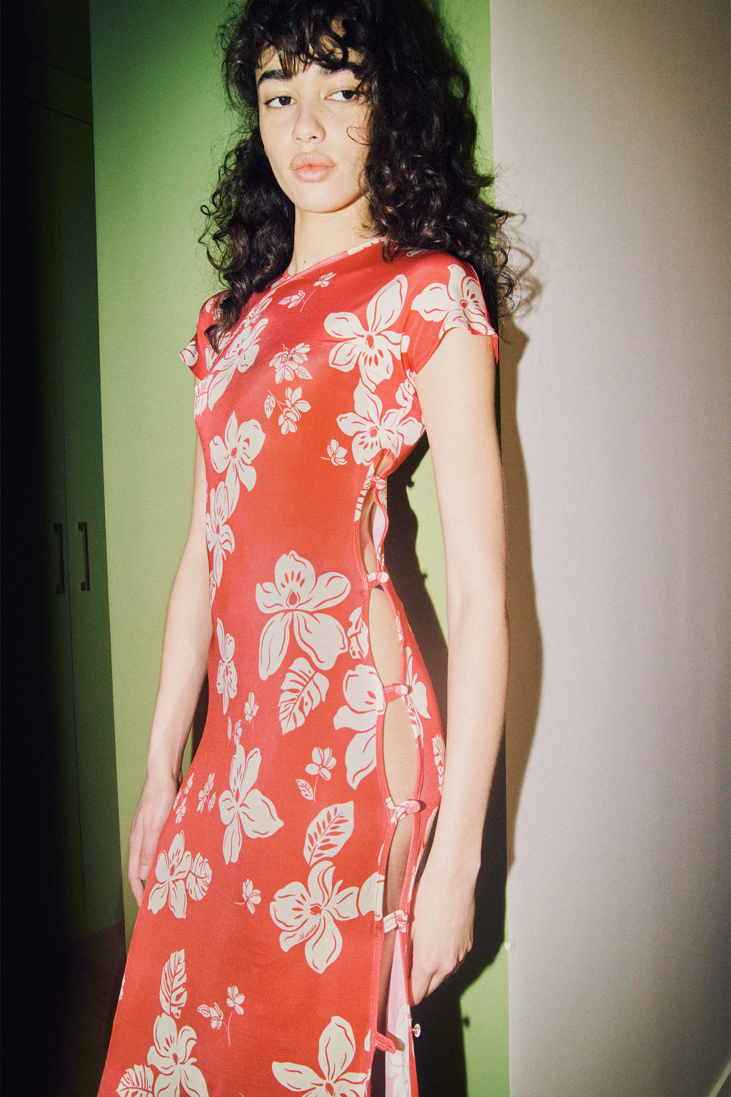 TCHIKIBOUM MIDI DRESS in hawaï print