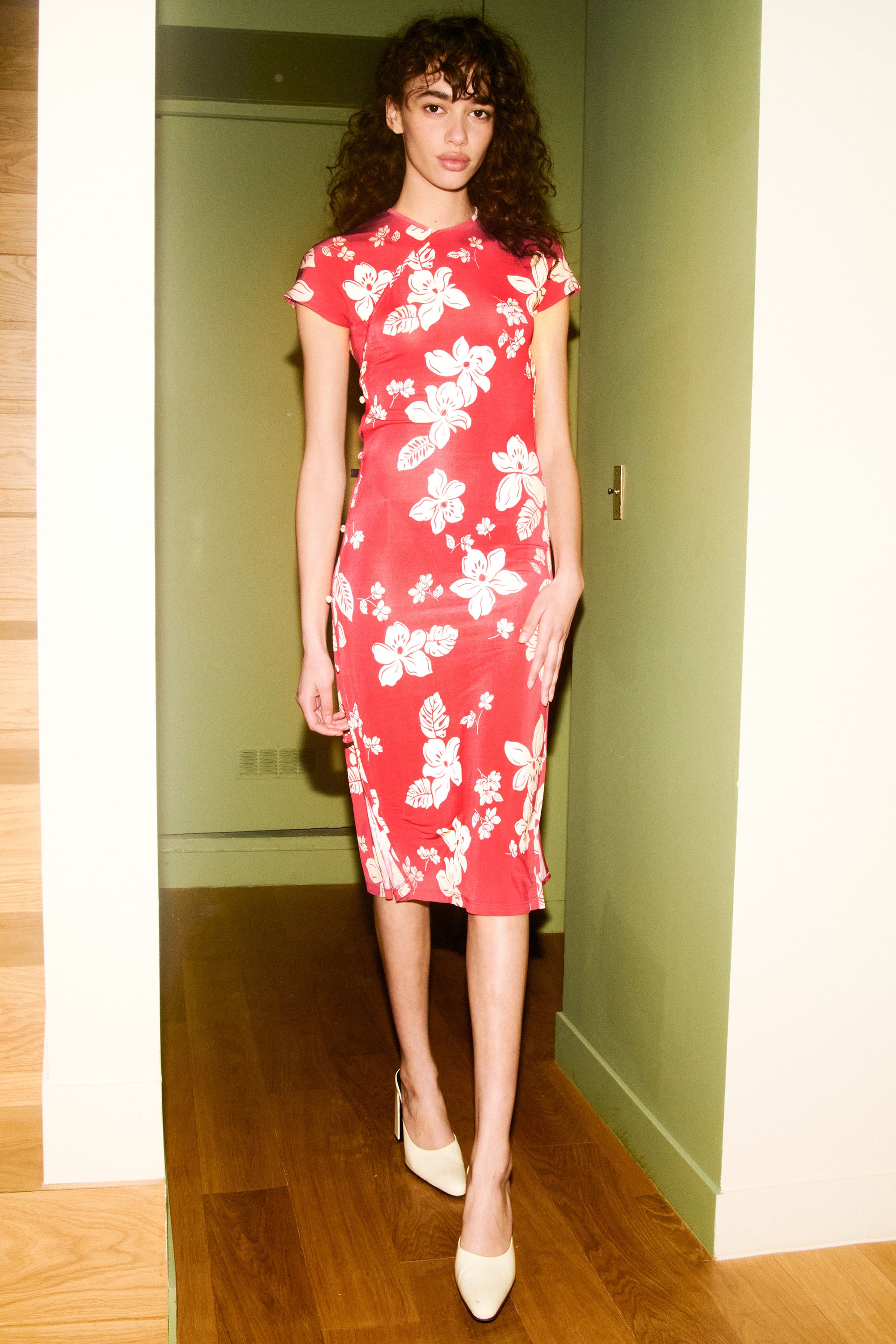 TCHIKIBOUM MIDI DRESS in hawaï print