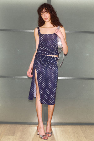 KISS SKIRT in polka dots