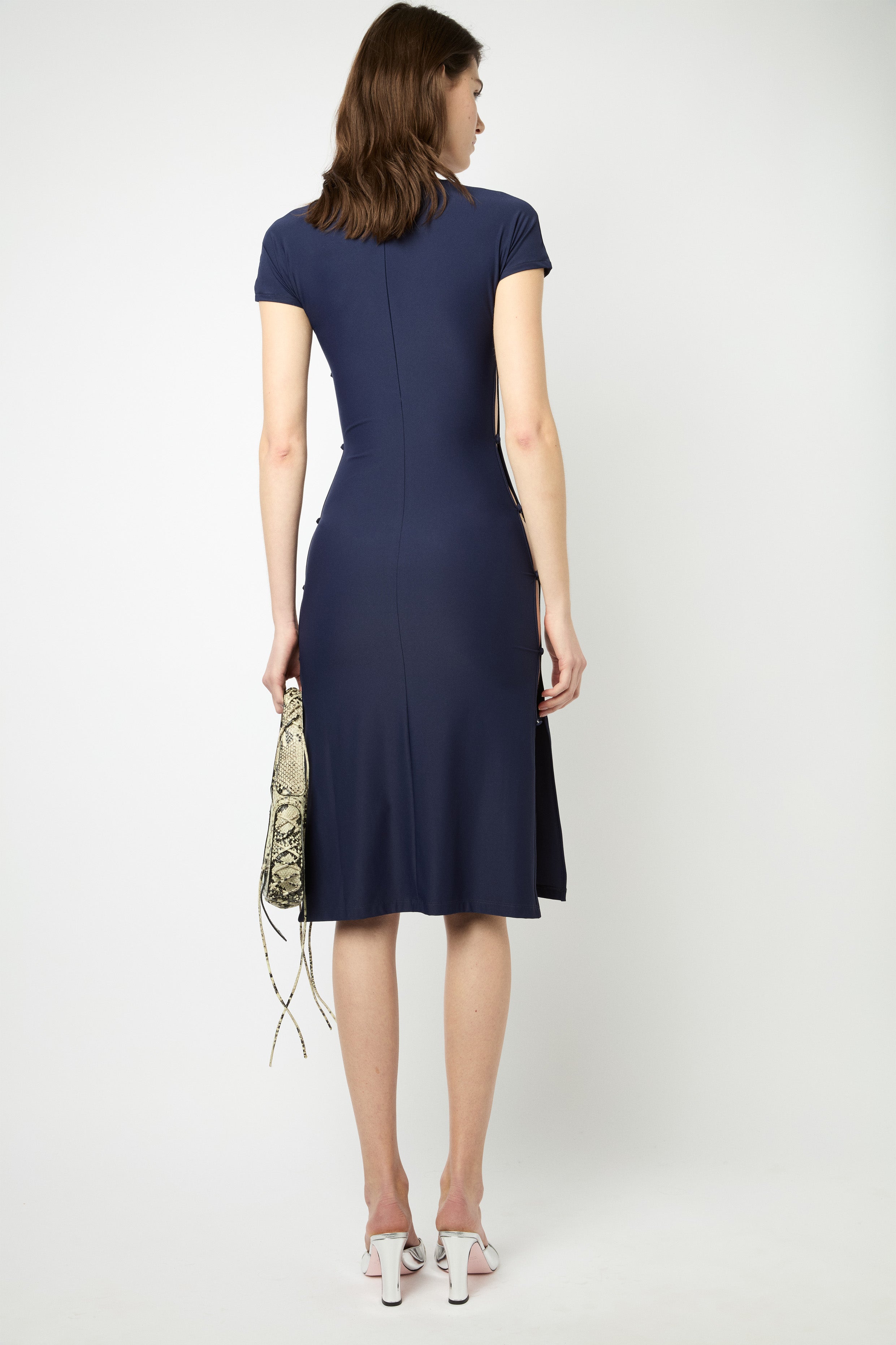 TCHIKIBOUM MIDI DRESS in navy