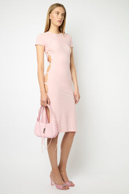 TCHIKIBOUM MIDI DRESS in baby pink