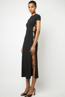 TCHIKIBOUM LONG DRESS in black