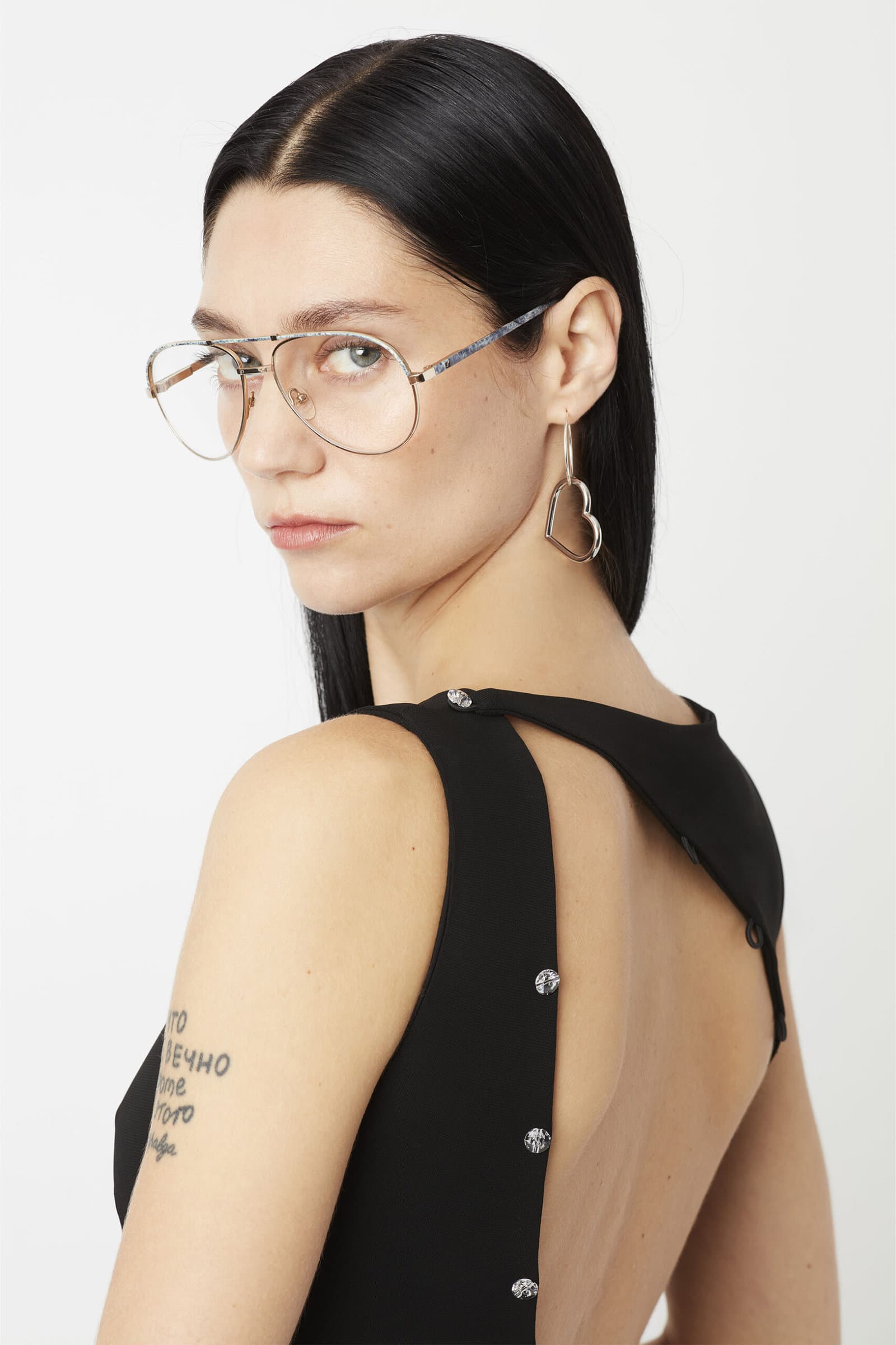BOUTONS COCKTAIL DRESS in black