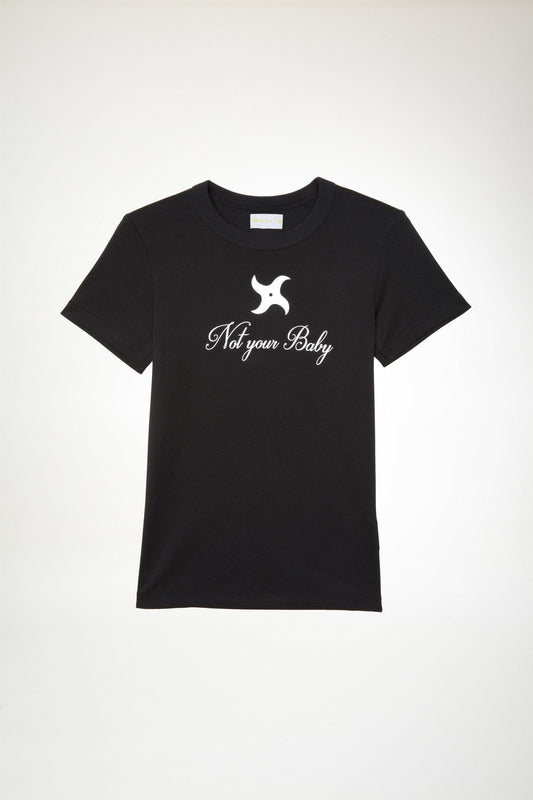 NOT YOUR BABY TEE-SHIRT in black